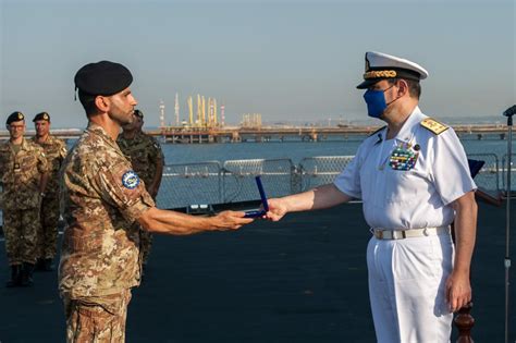 fabio agostini|The OpCommander visited Irini logistic base and site。